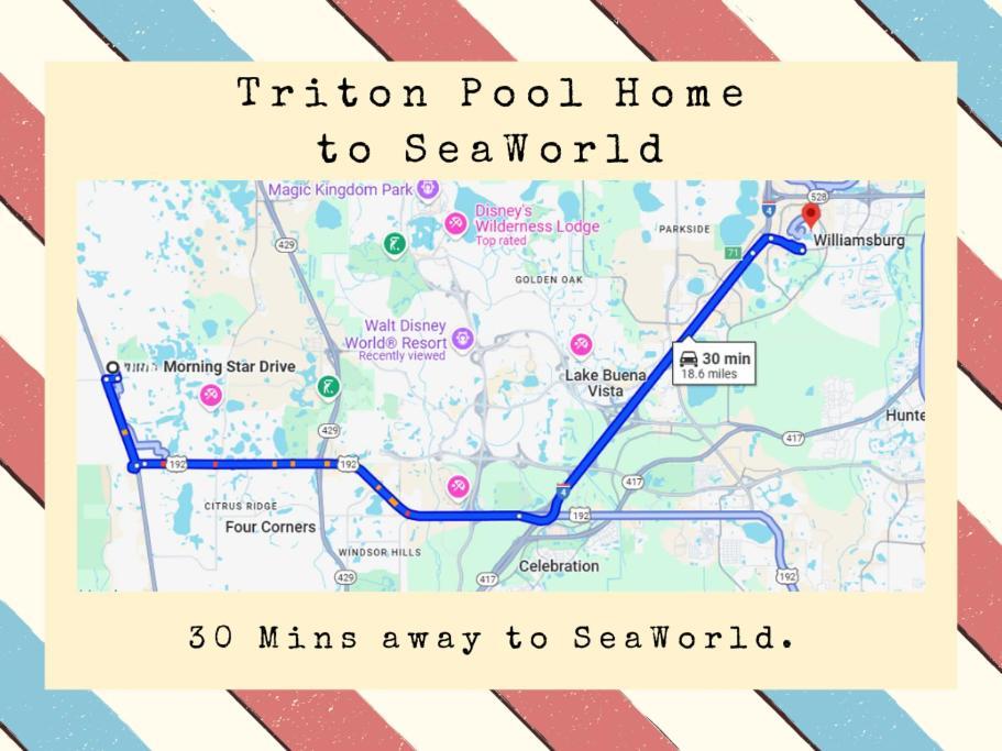 Triton Vacation Pool Home Near Disney Orlando Exterior photo