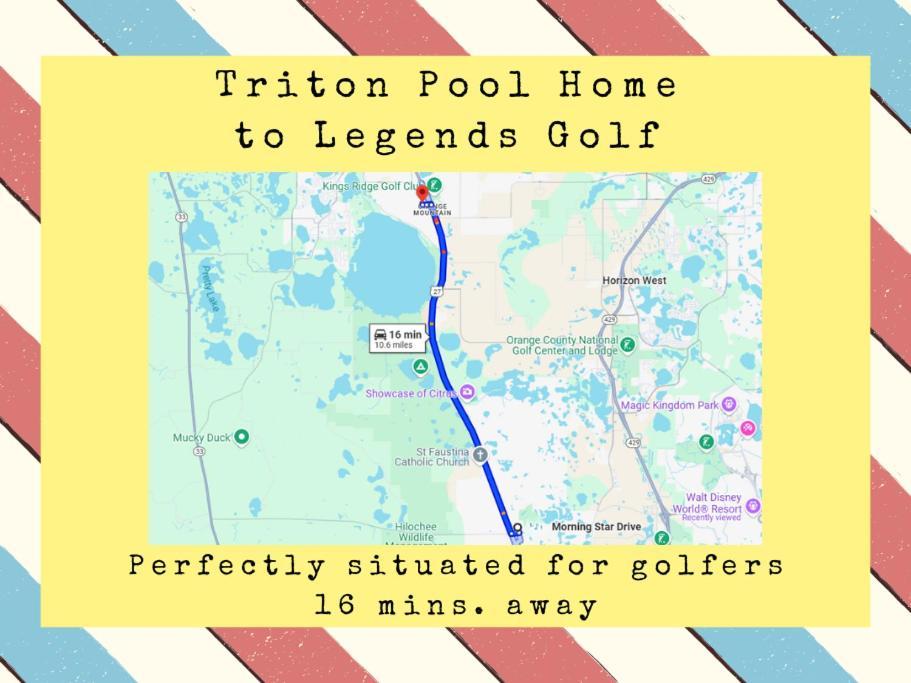Triton Vacation Pool Home Near Disney Orlando Exterior photo