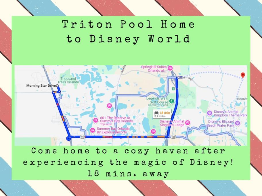 Triton Vacation Pool Home Near Disney Orlando Exterior photo